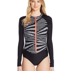 NWT Speedo Long Sleeve Rashguard Swimsuit Large